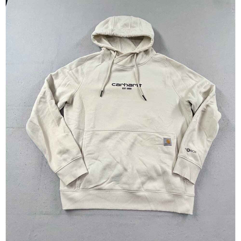 Carhartt Women’s Force Extremes Hoodie Sweatshirt Cream White Fleece 105573